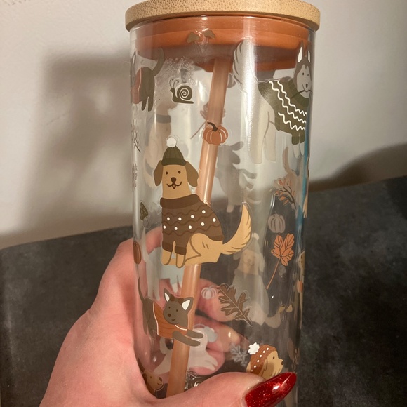 Glass Tumbler 20OZ With Different dogs all over - Picture 6 of 6